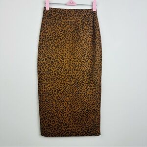 Leopard Print Pencil Skirt